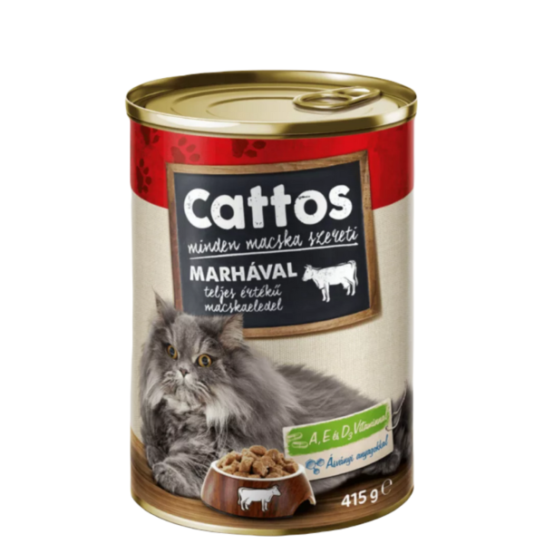 CATTOS - Konzerva pre mačky - hovädzia 415g