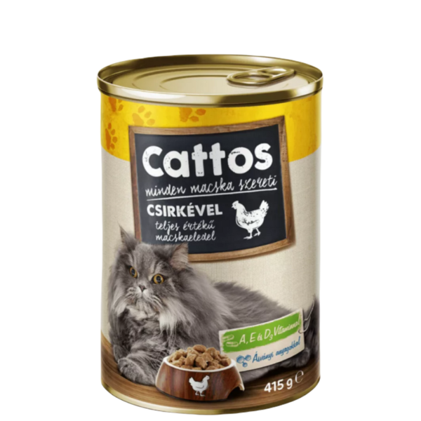 CATTOS - Konzerva pre mačky - hydinová 415g