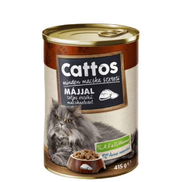 CATTOS - Konzerva pre mačky - pečeň 415g