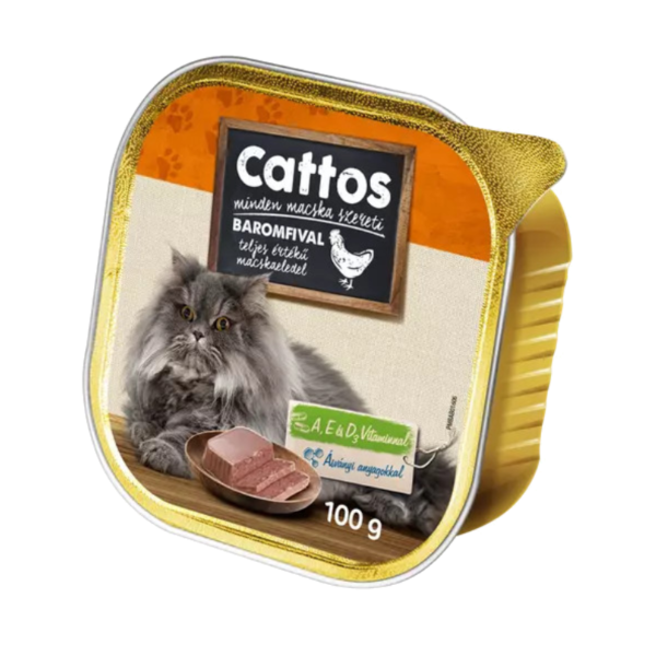 CATTOS - Paštéta pre mačky - hydina 100g