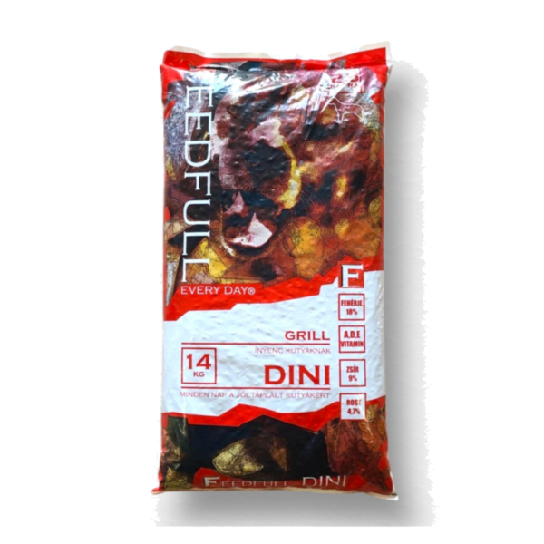 FEEDFULL Dini Dog - Granuly pre psy - Grill 14kg