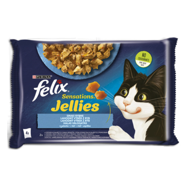 FELIX Sensations Jellies - Losos a treska 4x85g