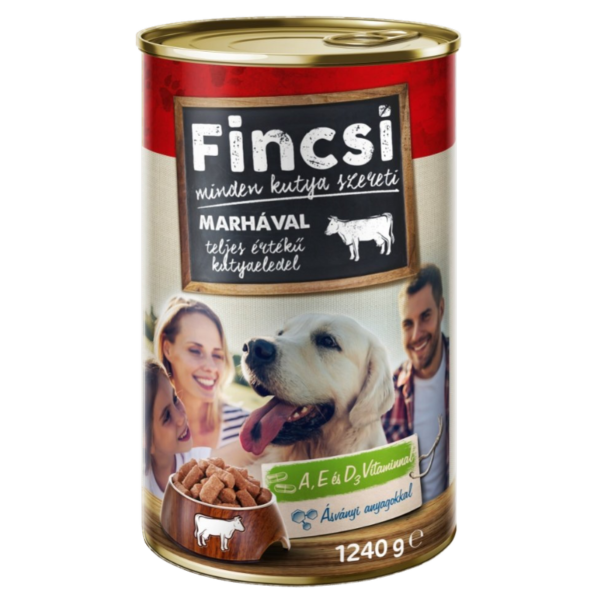 FINCSI - Konzerva pre psov - hovädzia 1240g