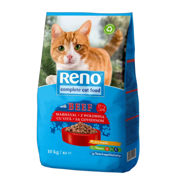 RENO - Granuly pre mačky - hovädzie 10kg