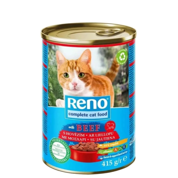 RENO - Konzerva pre mačky - hovädzia 415g