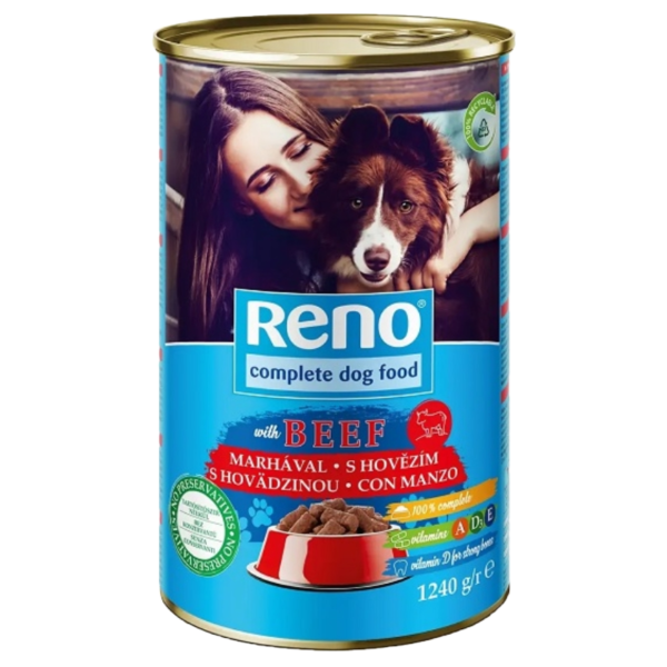 RENO - Konzerva pre psov - hovädzia 1240g