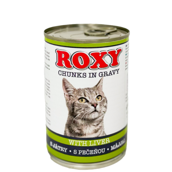 ROXY - Konzerva pre mačky - pečeň 415g