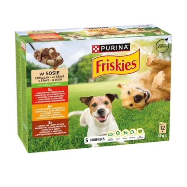 FRISKIES- Kapsičky pre psy Adult v ŠŤAVE 12x85g