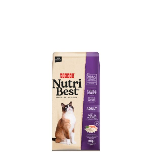 NUTRIBEST Adult Chicken & Rice - Granuly pre mačky - 2kg