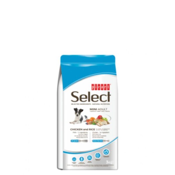 SELECT - Granuly pre psy – Adult Mini Chicken & Rice 3kg
