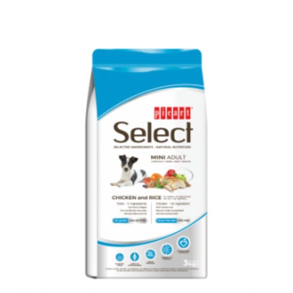 SELECT - Granuly pre psy – Adult Mini Chicken & Rice 8kg