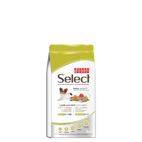 SELECT - Granuly pre psy – Adult Mini Lamb & Rice 3kg