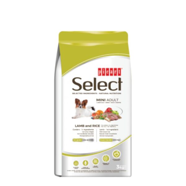 SELECT - Granuly pre psy – Adult Mini Lamb & Rice 8kg