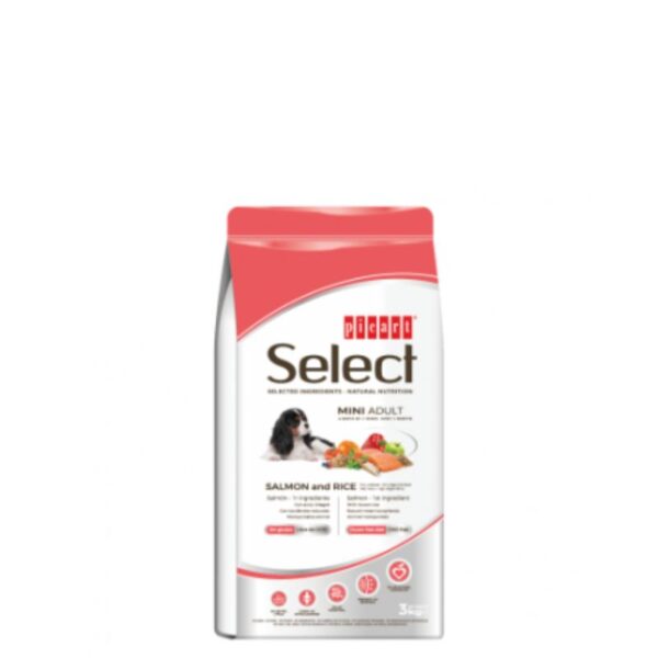 SELECT - Granuly pre psy – Adult Mini Salmon & Rice 3kg