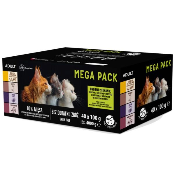 PET REPUBLIC-Kapsičky pre mačky-Mega Pack 40x100g