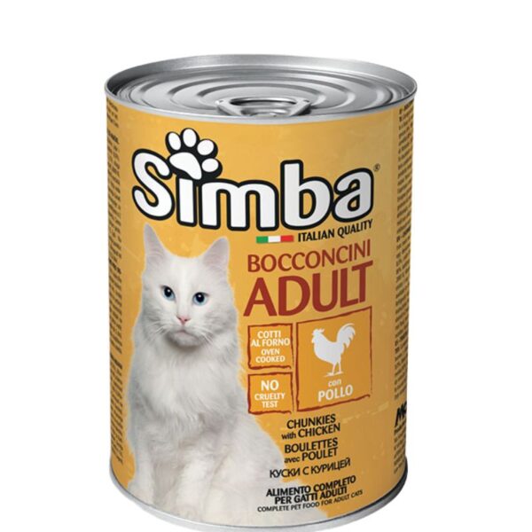 SIMBA - Konzerva pre mačky - kuracie kúsky 415g