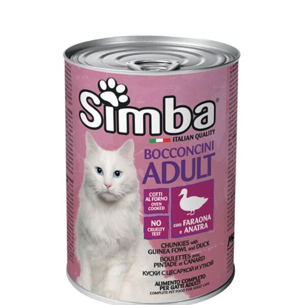 SIMBA - Konzerva pre mačky - kúsky s perličkou a kačicou 415g