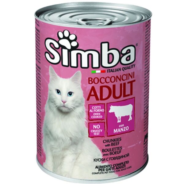 SIMBA - Konzerva pre mačky - hovädzie kúsky 720g