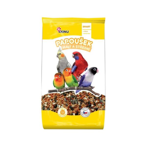 AKINU - Kompletné krmivo pre malé papagáje 1kg