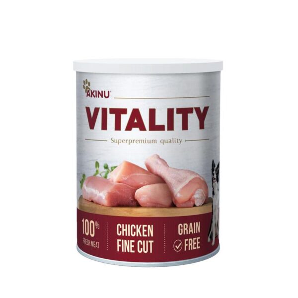 Akinu - VITALITY kura jemne krájané pre psov 400 g