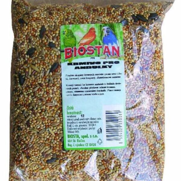 BIOSTAN - Kompletné krmivo pre andulky 1kg