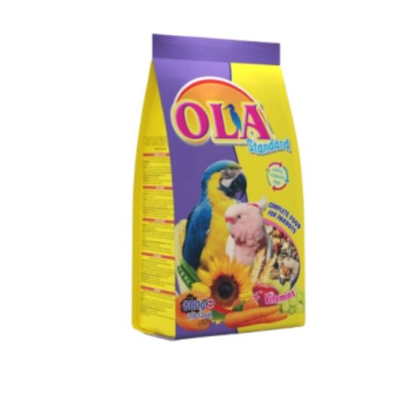 OLA - Kompletné krmivo pre veľké papagáje 800g