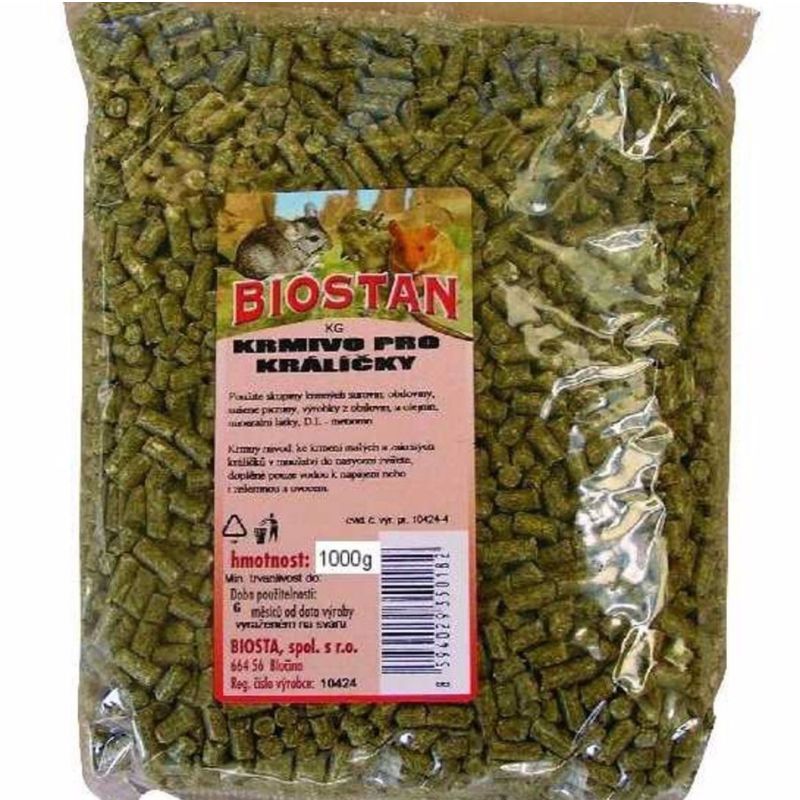 BIOSTAN • Granulát pre králiky • 1kg