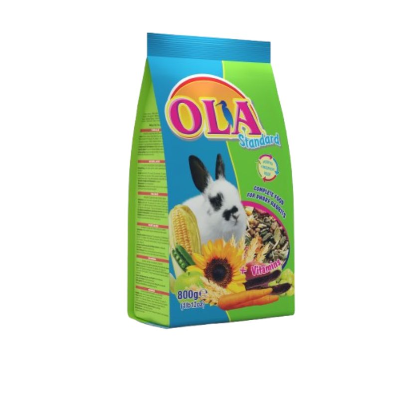 OLA • Kompletné krmivo pre zákrslé králiky • 800g